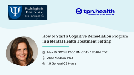 How to Start a Cognitive Remediation Program in a Mental Health ...